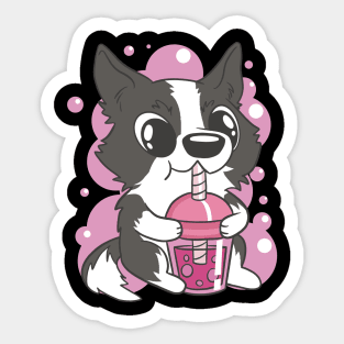 Bubble Tea Pup Sticker